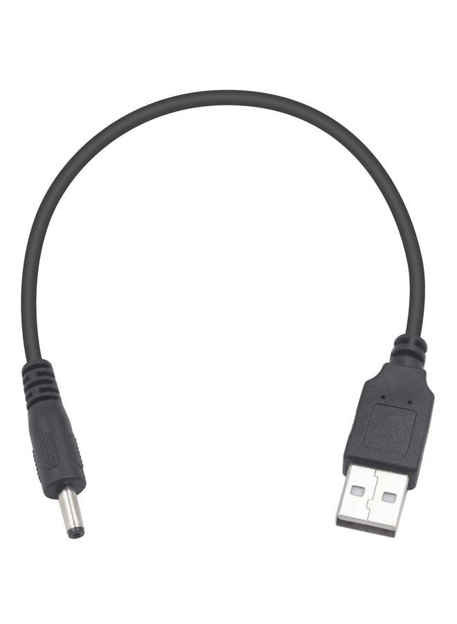 Duttek DC 3.5x1.35 mm 5V DC Power Charging Cord, Electronics Barrel Jack plugs USB 2.0 A Male to DC 3.5mm x 1.35mm Barrel Adapter Converter Cable, Black (10 inch/25cm) - Image 1