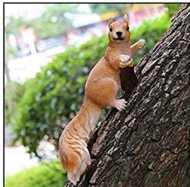 The Decorshed polyresin Cute Tree Squirrel Set for Home Decor, Garden Decor, Room Decor (Set of 3) - Image 3