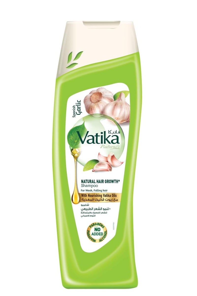 VATIKA Spanish Garlic Natural Hair Growth Shampoo For Weak Falling Hair 200ml - Image 1
