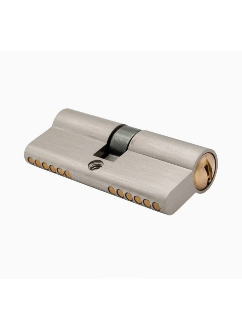 SOLA Hardware High Security Euro Profile Door Lock Cylinder with 3 Dimple Keys - Satin Nickel Finish - Image 4
