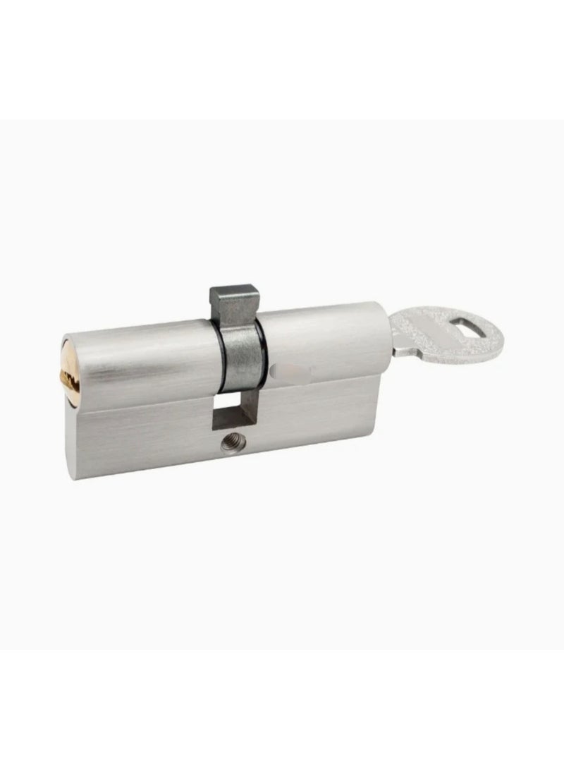 SOLA Hardware High Security Euro Profile Door Lock Cylinder with 3 Dimple Keys - Satin Nickel Finish - Image 3
