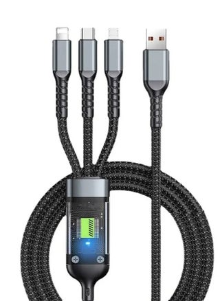 3 in 1 Fast Charging 25W Cable For Micro + Lightning + Type-C - pzsku/ZA3DD5E2F1476BA5A3E96Z/45/_/1733529453/0ff1a957-18c8-4fcd-a465-d5a8eb9912b9