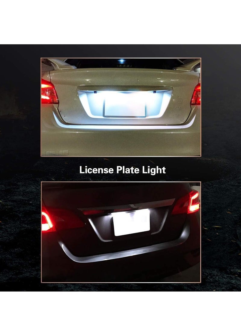 Loquat LED Bulbs Buldle White for Car, 168 T10 2825 W5W LED Bulbs Canbus Error Free for License Plate Dome Map Courtesy Door Trunk Interior Lights 10 Pcs - Image 5