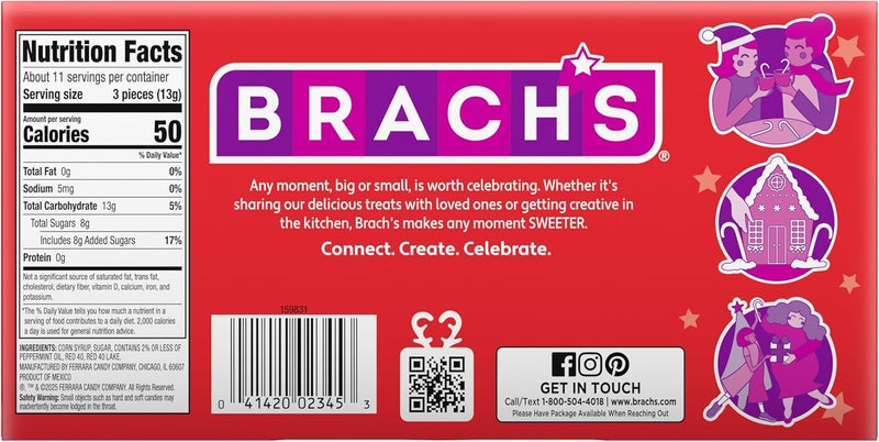 Brach's Mini Peppermint Candy Canes - 35 Count - Image 2