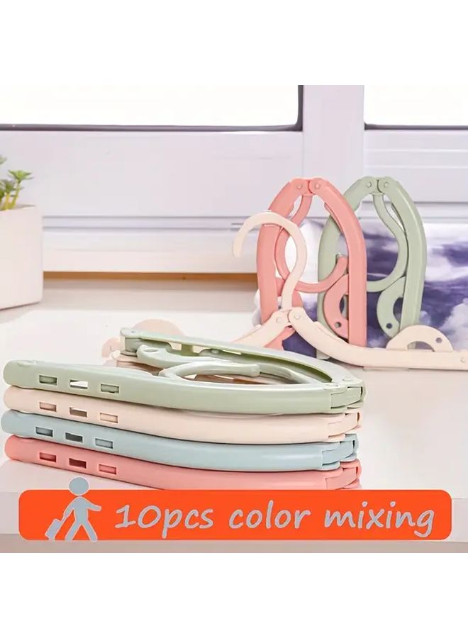 6 Pcs Portable Folding Travel Hangers Multicolor Space Saving Clothes Drying Rack Random Mix Of Colors For Cruise And Travel Essentials - Image 5