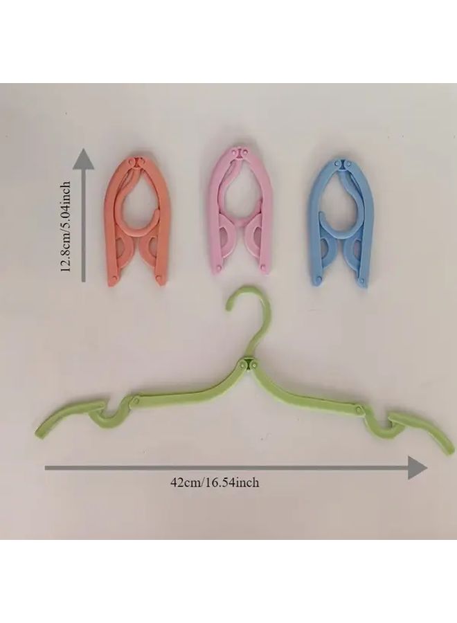 6 Pcs Portable Folding Travel Hangers Multicolor Space Saving Clothes Drying Rack Random Mix Of Colors For Cruise And Travel Essentials - Image 3