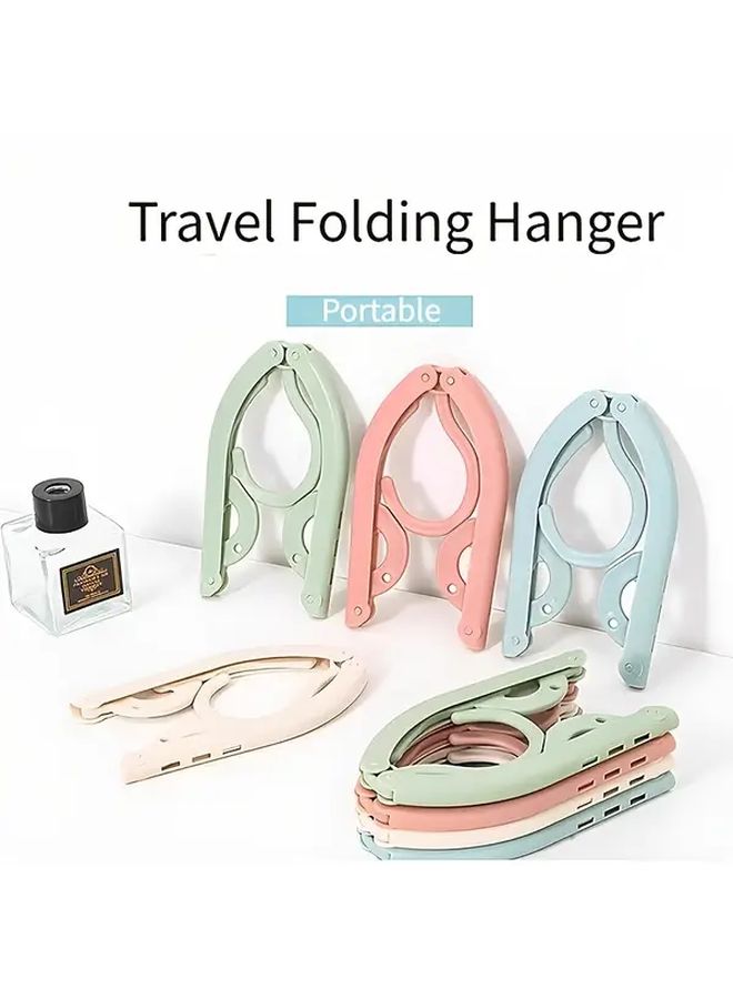 6 Pcs Portable Folding Travel Hangers Multicolor Space Saving Clothes Drying Rack Random Mix Of Colors For Cruise And Travel Essentials - Image 4
