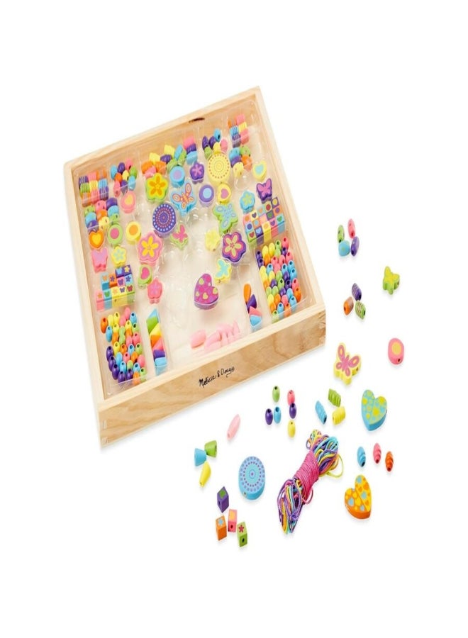 Melissa & Doug Created By Me! Wooden Deluxe Bead Bouquet Set Multicolour 28.58 x 2.54 x 29.97 cm SMD6073074 - Image 3