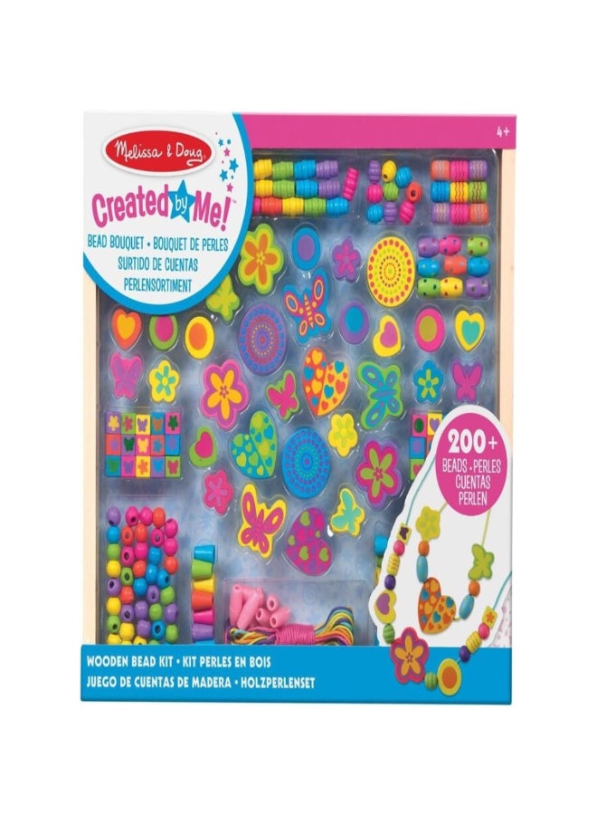 Melissa & Doug Created By Me! Wooden Deluxe Bead Bouquet Set Multicolour 28.58 x 2.54 x 29.97 cm SMD6073074 - Image 1