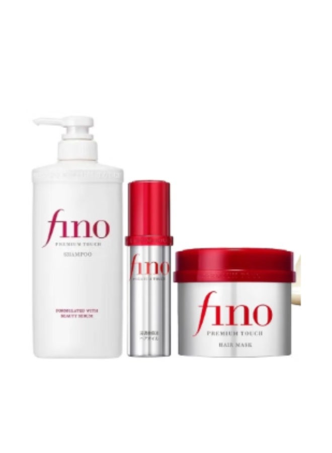 Fino Shiseido | Fino hair treatment, moisturizer and softener set - 3 products - Image 1