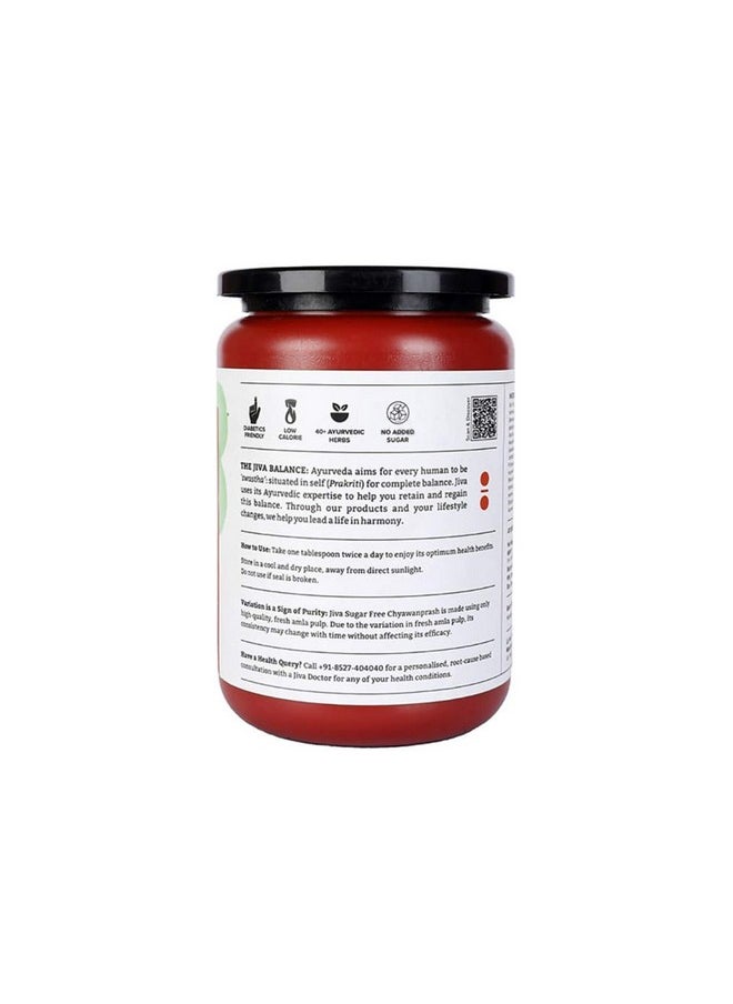 Jiva Jiva Sugar Free Chyawanprash 1Kg (Pack of 1) Rich in Vitamin-C, No Added Sugar, Natural Rejuvenator & Immunity Booster  - Image 3