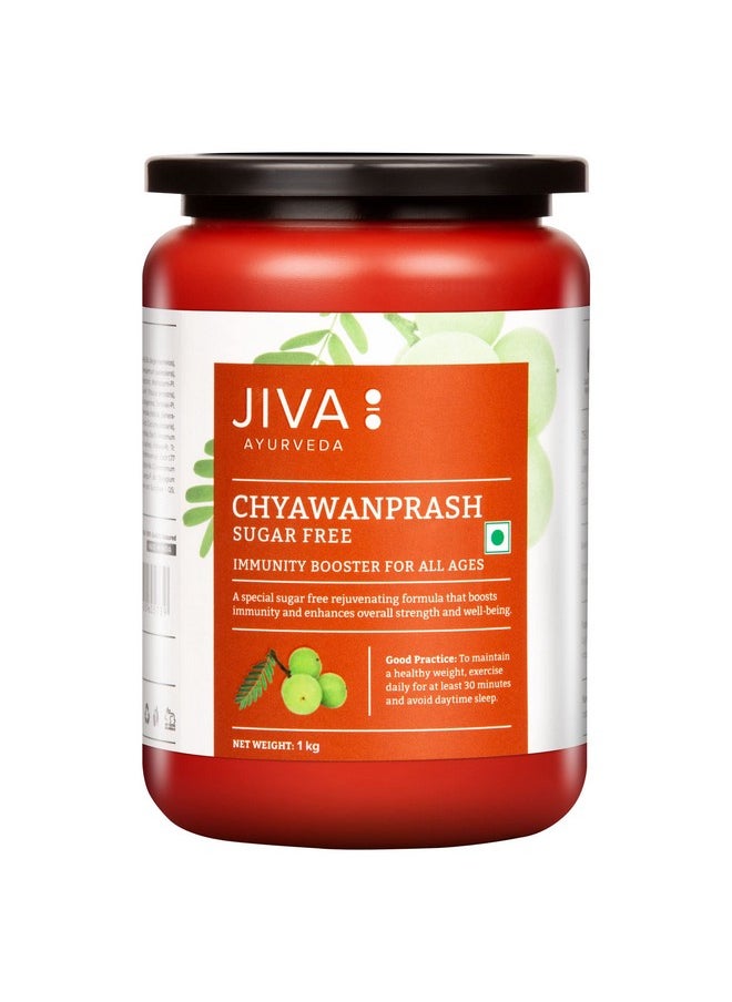 Jiva Jiva Sugar Free Chyawanprash 1Kg (Pack of 1) Rich in Vitamin-C, No Added Sugar, Natural Rejuvenator & Immunity Booster  - Image 1