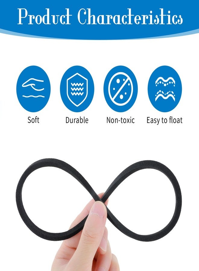 LLOUSSAK 5Pcs Fish Feeding Ring, 5 Sizes Aquarium Feeding Ring for Fish Tank, Round EVA Floating Plant Corral/Aquarium Fish Feeder Ring Filter Out Floating Plants Accessories (Black) - Image 3