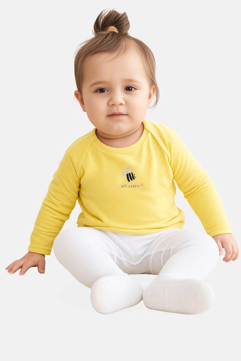 Hamleys Toddlers Girl 2 Pieces Allover Print Long Sleeves Tops, Multicolor - Image 1