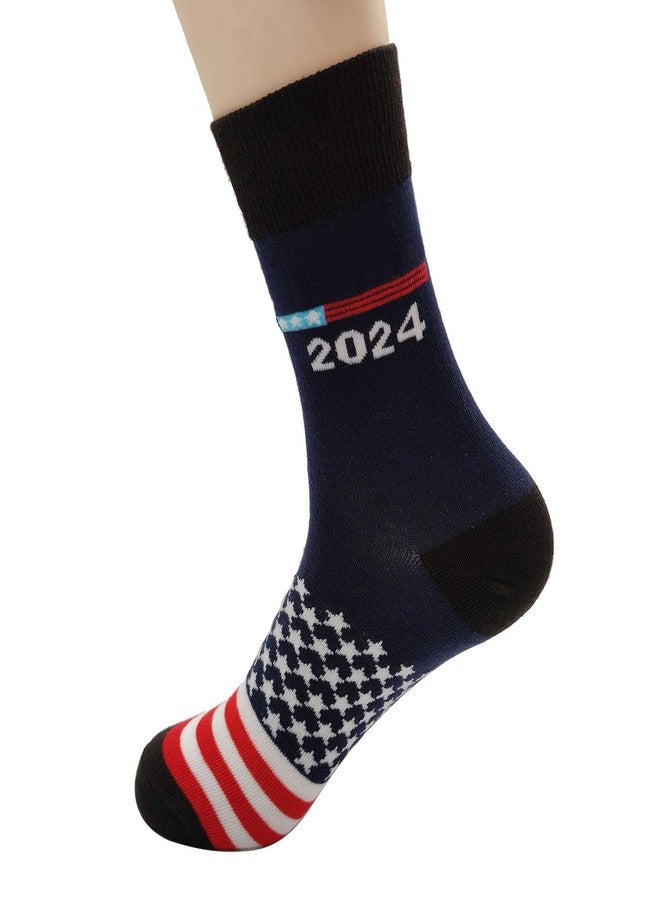 JIANG USA Flag Middle Socks, Patriots Gifts for Men Women,American Flag Gifts History Gifts,Black - Image 3