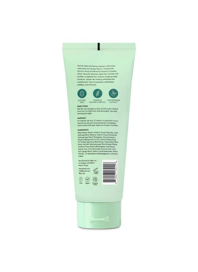 Rael - Face Wash Miracle Clear Exfoliating Cleanser Face Cleanser For Oily And Acne Prone Skin Gentle Facial Cleanser Hydrating W/Succinic Acid & Minerice Vegan Cruelty Free (5.1 Fl. Oz) - Image 1