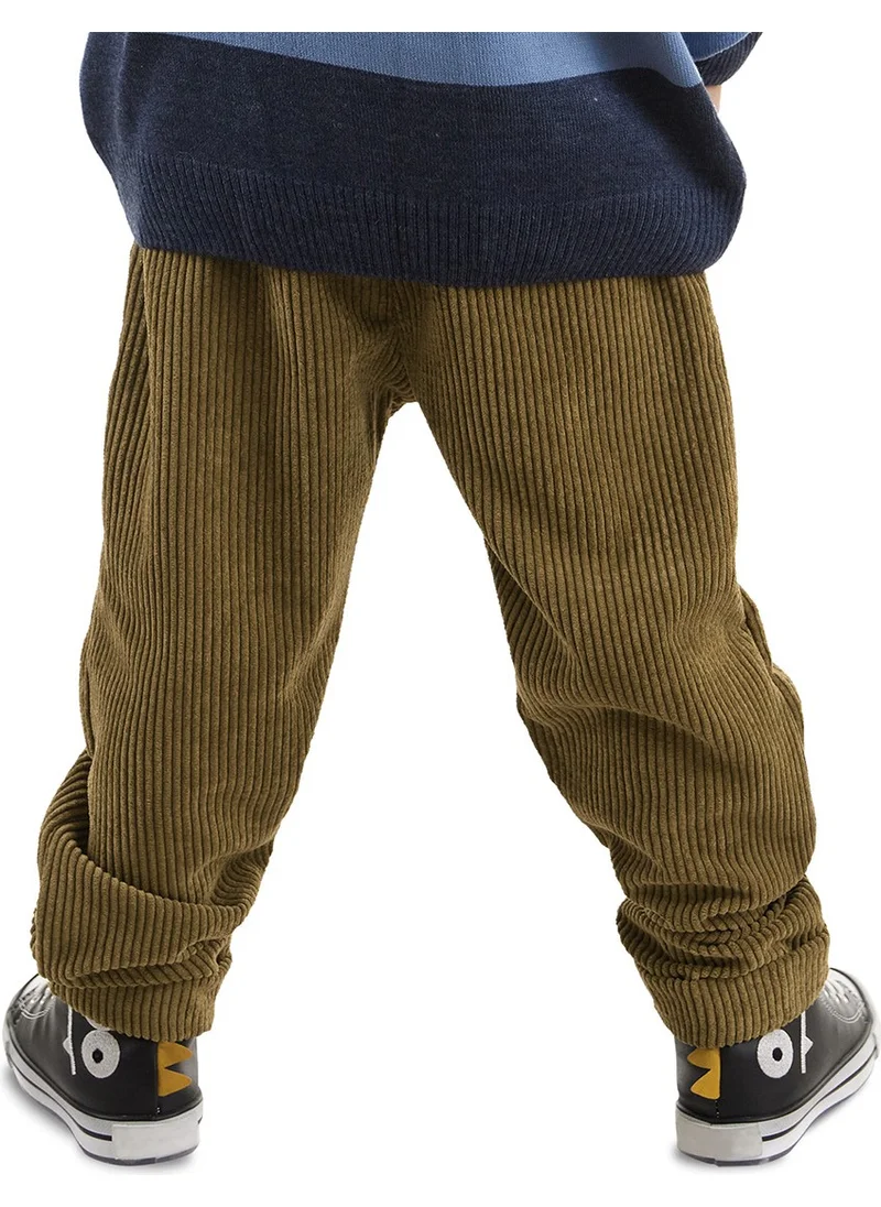 Denokids Corduroy Khaki Boy Trousers