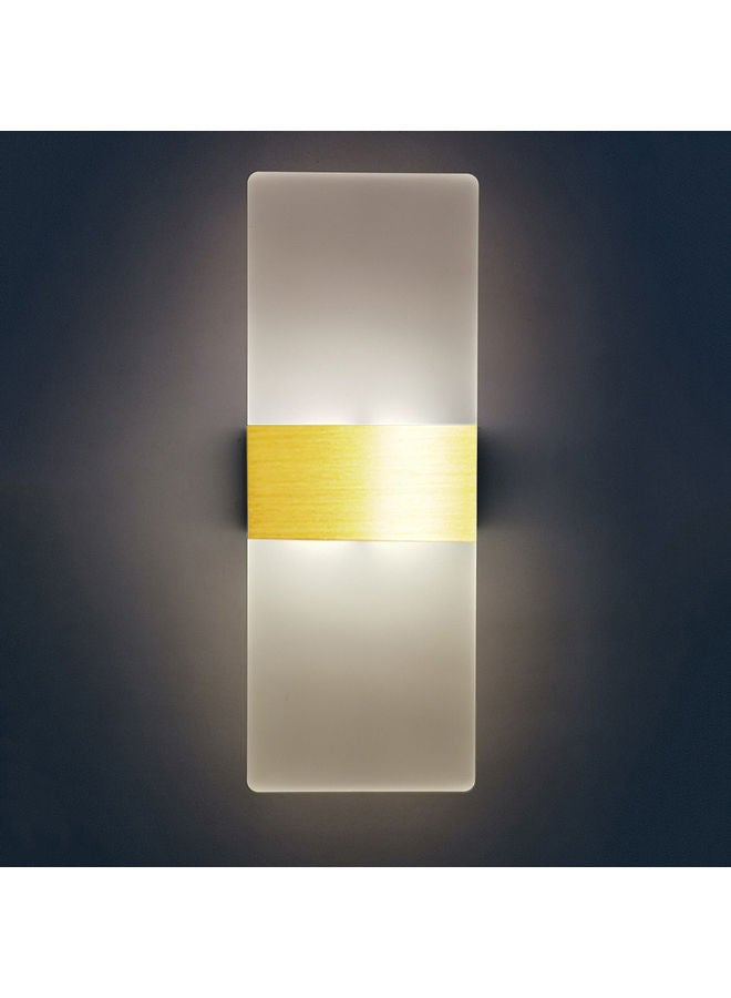 NIBEMINENT LED Acrylic Key Wall Lamp (Golden White, Right Angle) Gold 28*5*11cm - Image 5