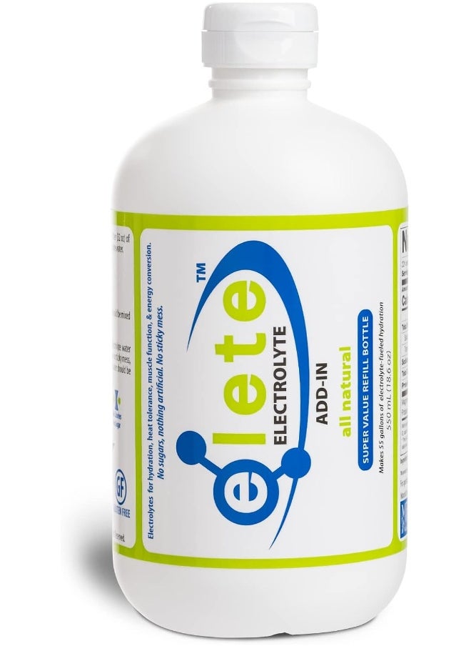 Elete Citrilyte Add-in Elete Electrolyte Add-In Hydration Drops | Sodium, Magnesium, Potassium & Trace Minerals | Unflavored, All Natural | Leg And Muscle Cramp Relief | Transform Any Drink Into A Sports Drink, 18.6Oz  - Image 1