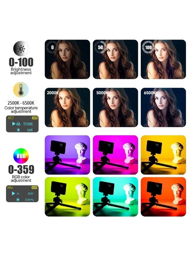 Beauenty M160 RGB Portable LED Photography Light for Phone, Laptop  Camera | Makeup Light, Selfies, Video Calls, Parties  Travel | Rechargeable  Color Adjustable Conference 28 Color Lighting Effects CRI96+ - Image 2