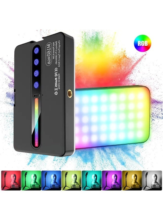 Beauenty M160 RGB Portable LED Photography Light for Phone, Laptop  Camera | Makeup Light, Selfies, Video Calls, Parties  Travel | Rechargeable  Color Adjustable Conference 28 Color Lighting Effects CRI96+ - Image 1