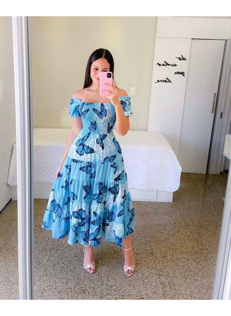 general 2025-2026 Women's Dress - Elegant French Style Fresh Print Fashion - Image 1