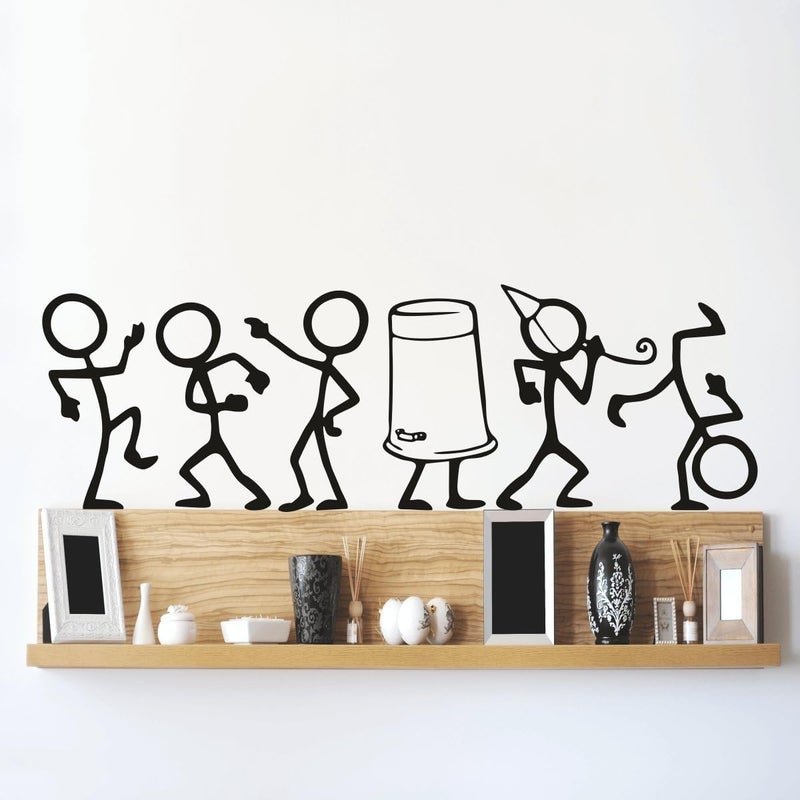 Asmi Collections Party Dance Wall Sticker - Image 1