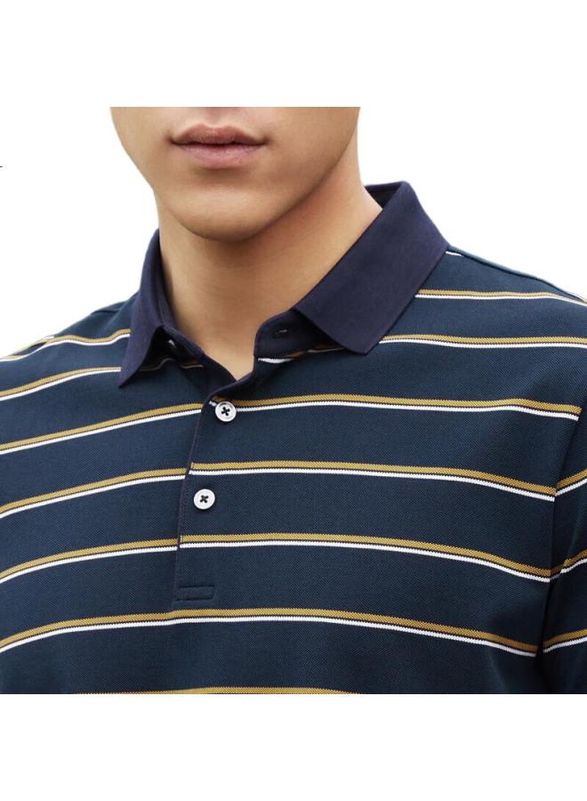 Youngor Polo Men'S Summer Youth Business Casual Short-Sleeve High-End Polo Shirt, Dark Green, L - Image 2