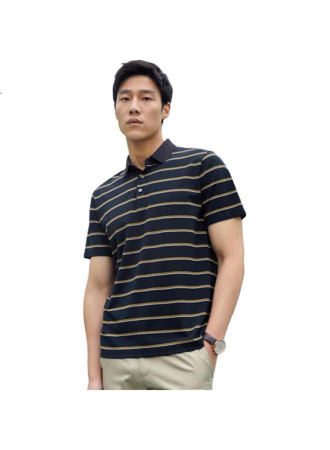 Youngor Polo Men'S Summer Youth Business Casual Short-Sleeve High-End Polo Shirt, Dark Green, L - Image 1