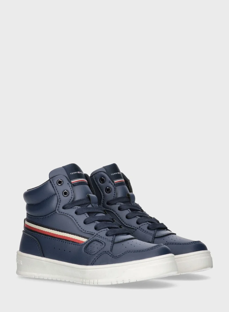 TOMMY HILFIGER Kids High Top Zipper Sneakers
