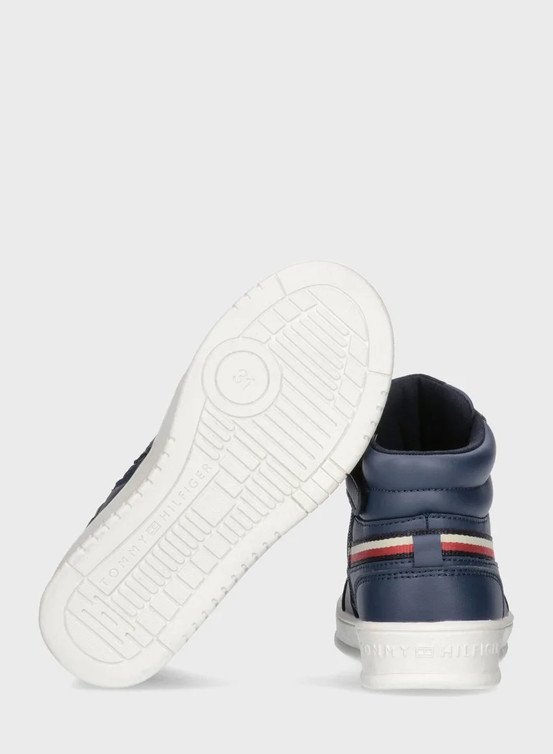 TOMMY HILFIGER Kids High Top Zipper Sneakers