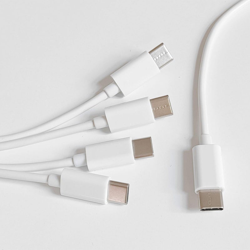Black USB C Charging Cable 1 to 4 Ports for Phones Tablets and Pads - Image 4