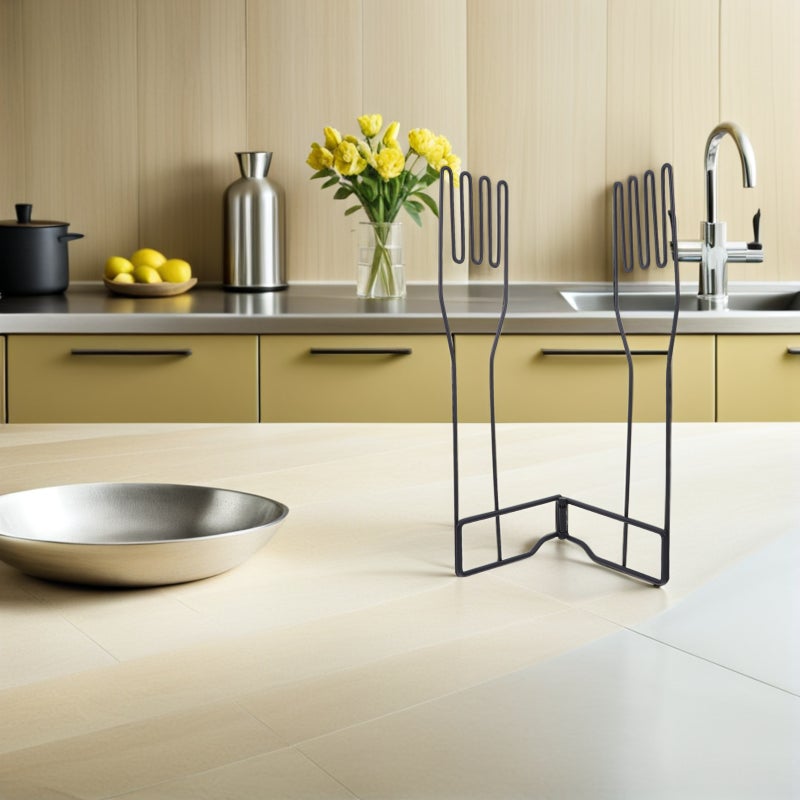 2pcs Kitchen Glove Holder: Stainless Steel Mitten Rack - Vertical Support Multi-Purpose Dishwashing Glove Drain - Drying Stand - Image 3