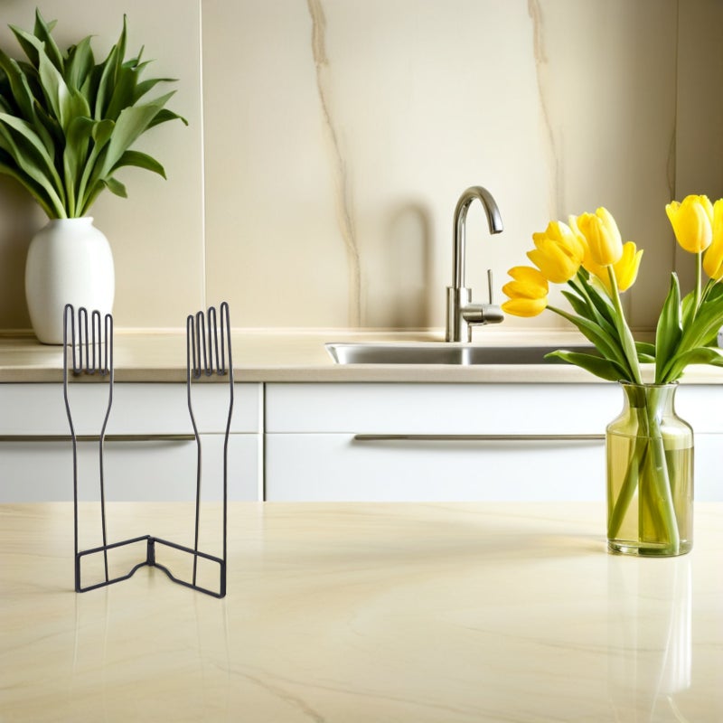 2pcs Kitchen Glove Holder: Stainless Steel Mitten Rack - Vertical Support Multi-Purpose Dishwashing Glove Drain - Drying Stand - Image 2