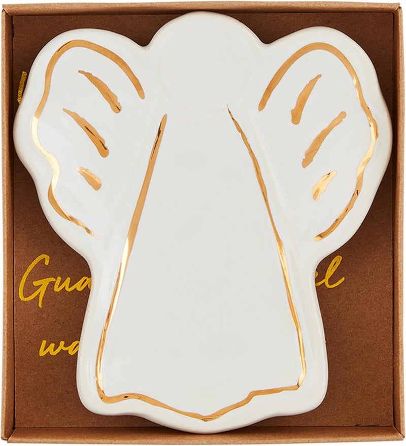Mud Pie Long Angel Wings Dish Tidbit Plates 5 x 4 12 WHITE - Image 2