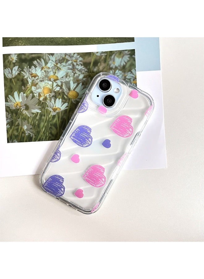 NIBEMINENT Graffiti Love Protective TPU Case Cover For iPhone 16 Plus Clear - Image 1