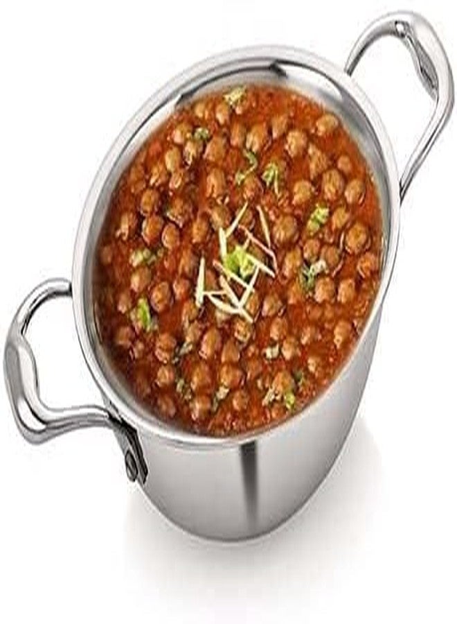easy root easyroot Triply Stainless Steel Kadai with Lid, Durable, Induction Base Cookware for Kitchen. (Kadha with Lid-3.7 LTR) - Image 4
