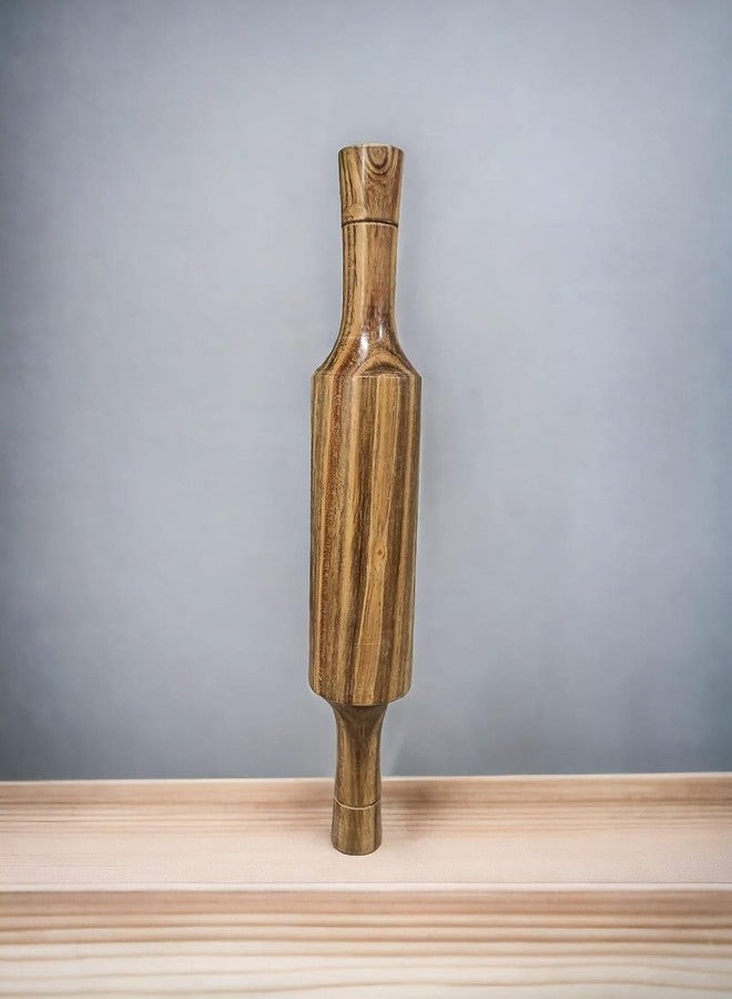 White Marble Chakla Set with Wooden Belan Ideal for Roti Making - Image 5