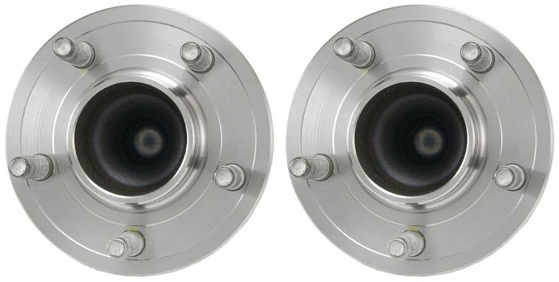TRQ 2 Piece Front Wheel Bearing & Hub Assembly Set Compatible with 2005-2011 Ford Crown Victoria Lincoln Town Car Mercury Grand Marquis - Image 1
