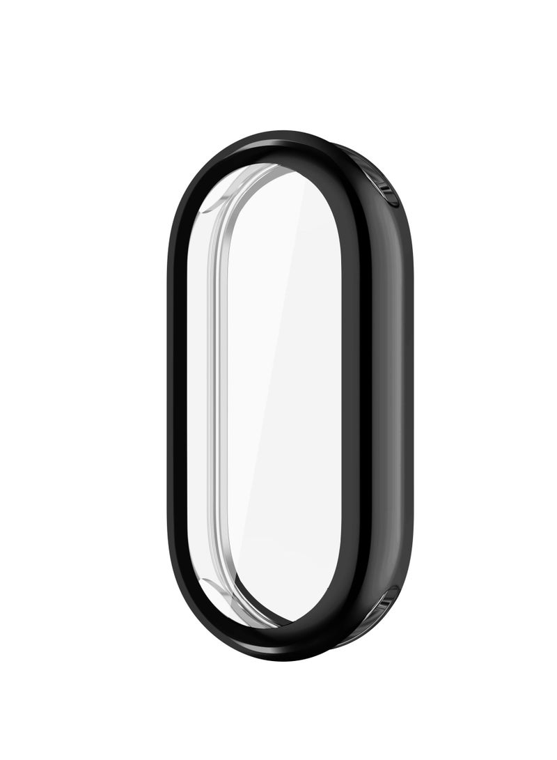 Compatible with Xiaomi Mi Band 8 Case Full Coverage Screen Protector Soft TPU Bumper Shell Anti-Scratch Protective Case for Mi Band 8 Smartwatch (Black) - Image 4