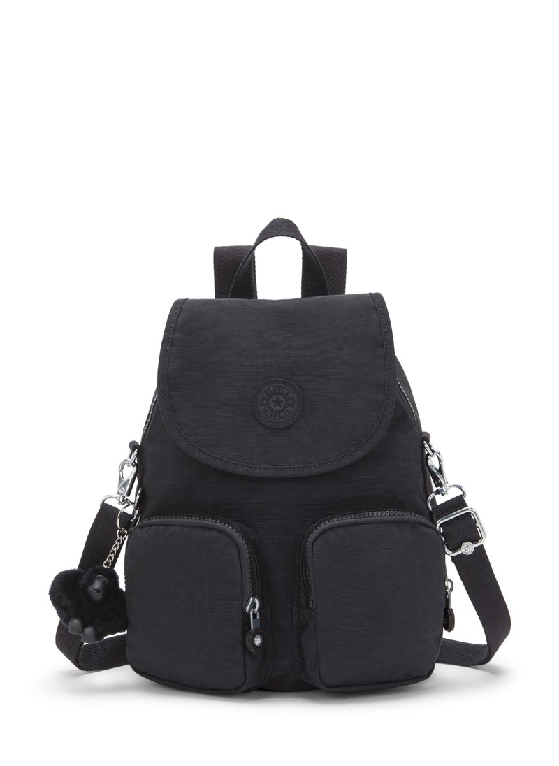 kipling - Firefly up small Backpack convertible to shoulder bag Black Noir - Image 1