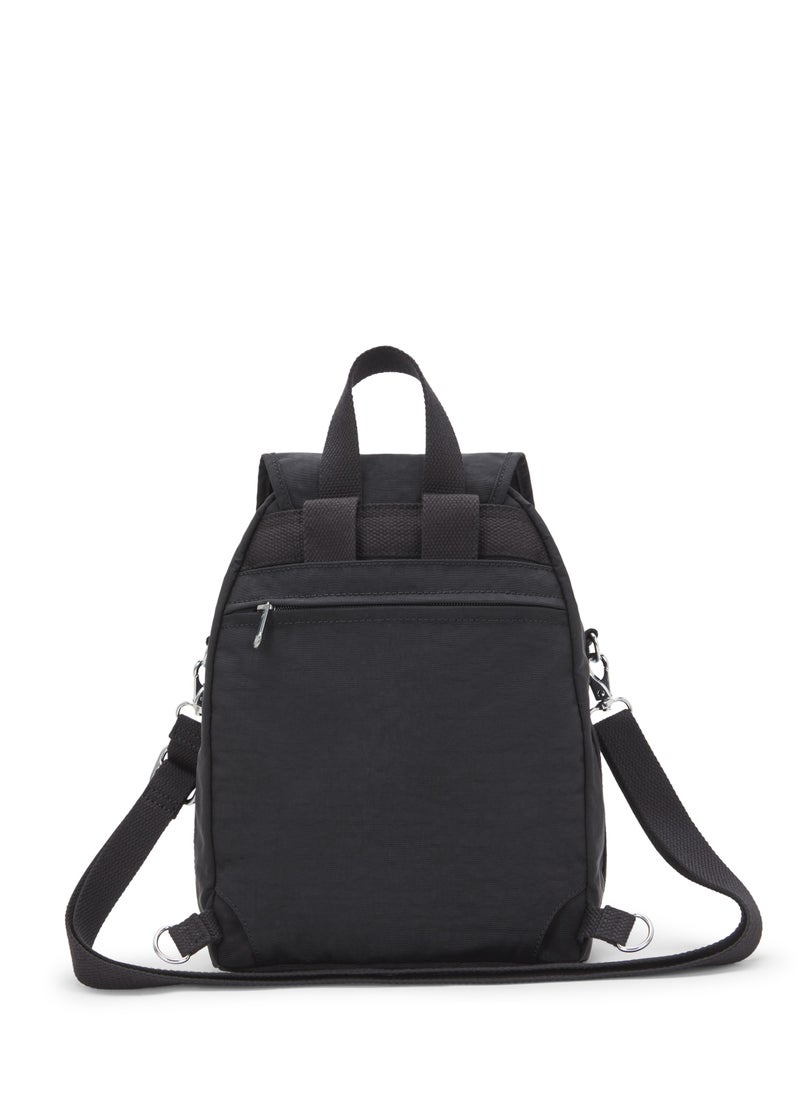 kipling - Firefly up small Backpack convertible to shoulder bag Black Noir - Image 1