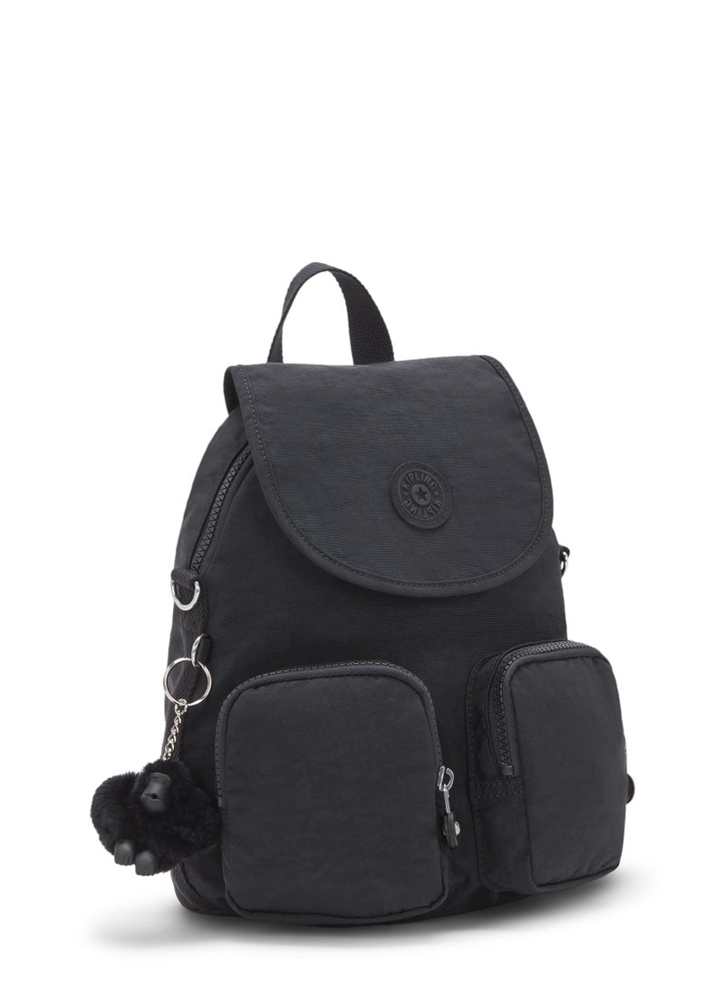 kipling - Firefly up small Backpack convertible to shoulder bag Black Noir - Image 1