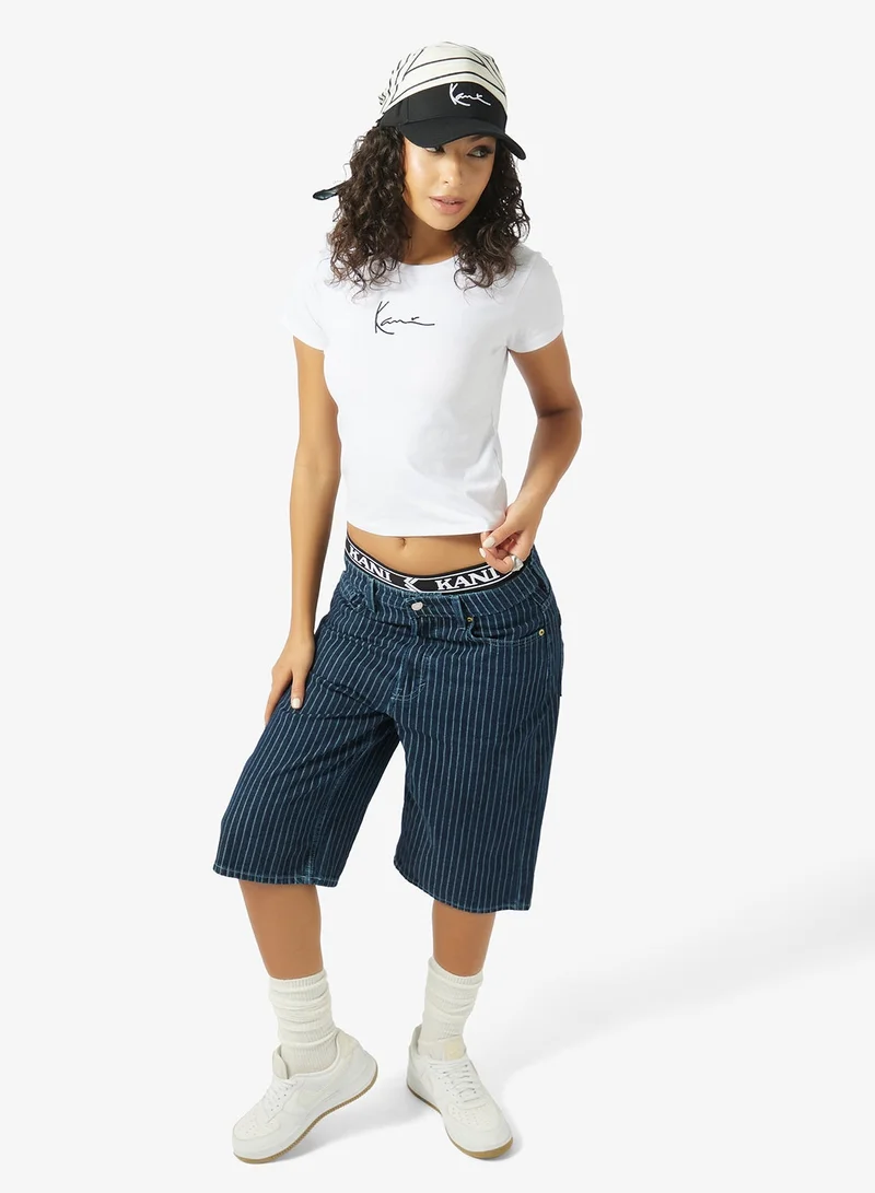 Karl Kani  Small Signature Short-Sleeve Crew Neck T-Shirt for Women | Best Price UAE