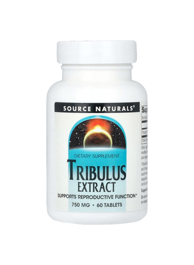 Tribulus Extract, 750 mg, 60 Tablets
