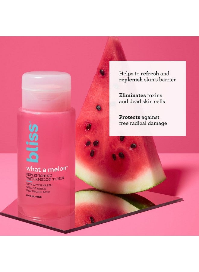Bliss What a Melon Replenishing Watermelon Hyaluronic Acid Toner - 7 Fl Oz - Witch Hazel & Willow Bark - Hydrates, Refreshes and Energizes Tired Skin - Clean - Vegan & Cruelty-Free - Image 2