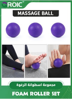 5 in 1 Foam Roller Set for Deep Tissue Muscle Massage, Trigger Point Fitness Exercise Foam Roller, Massage Roller, Massage Ball, Stretching Strap, for Whole Body - pzsku/ZA3DED90B9E16F14E8ED0Z/45/_/1702369923/3cd90086-726b-4b2c-b295-93e9703aa9b1