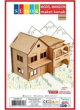 Südor Wood Wooden DIY Model Mansion House 187 x 126 x 146 mm  - Image 5
