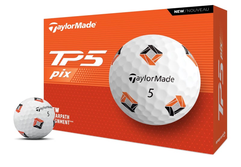 TaylorMade Golf 2024 TP5 PIX Golf Balls ONE Dozen - Image 1