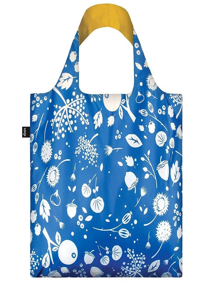 LOQI Seed Reusable Shopping Bags (Set of 3), Coral Bell, Cornflower, Teal - Image 2